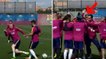 FC Barcelone : Jérémy Mathieu prend cher lors d'un toro à l'entraînement