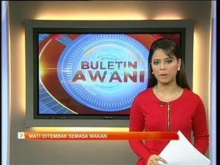 Mati ditembak semasa makan