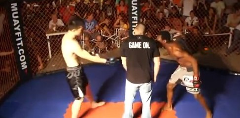 Un spécialiste de Wing Chun monte dans la cage pour affronter un pro du MMA