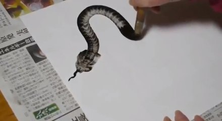 Devinez ce que cette artiste est en train de peindre !