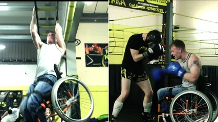 Claud Sinden, un boxeur en fauteuil roulant au niveau impressionnant