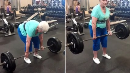 A 78 ans, Shirley Webb soulève plus que la plupart des meilleurs sportifs !