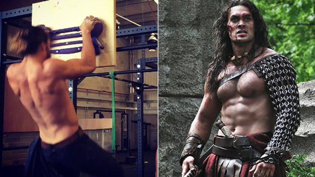 Jason Momoa, alias Khal Drogo dans Game of Thrones, s'entraîne pour entrer dans la peau de Aquaman