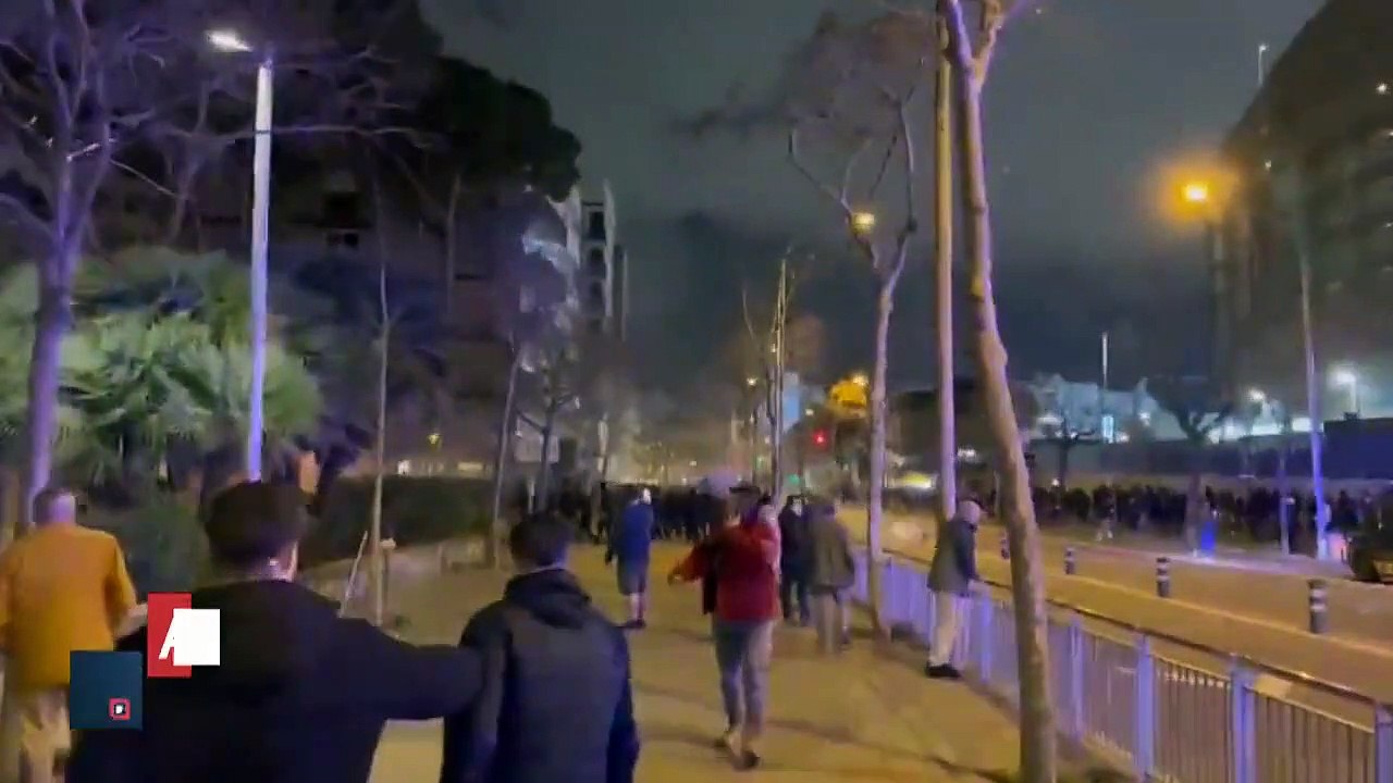 شغب جماهير جالاتا سراي في الكامب نو