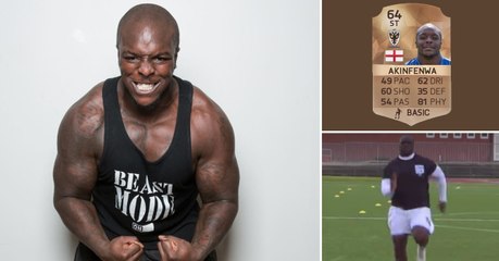Adebayo Akinfenwa tente de prouver qu'il est plus rapide que sa note sur FIFA 16