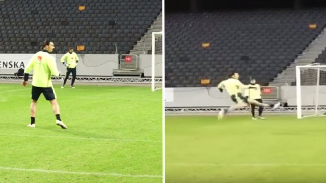 Zlatan Ibrahimovic réalise un enchaînement de folie à l'entraînement avec la Suède