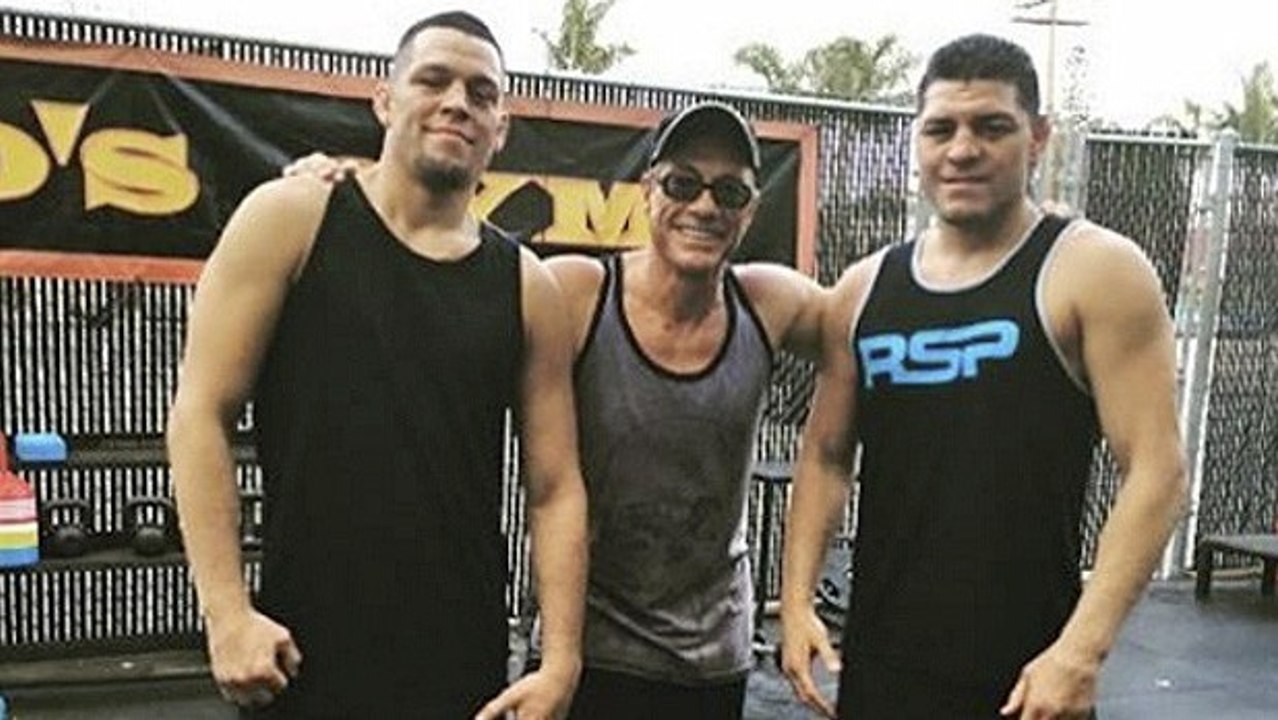 Nate Diaz et son frère Nick s'entraînent avec Jean Claude Van Damme