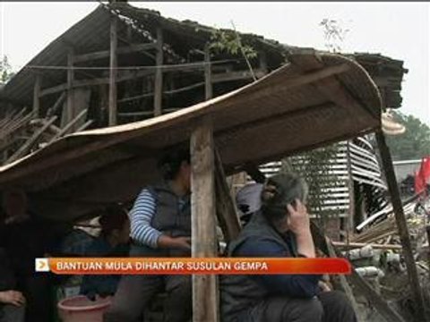 Bantuan mula dihantar susulan gempa
