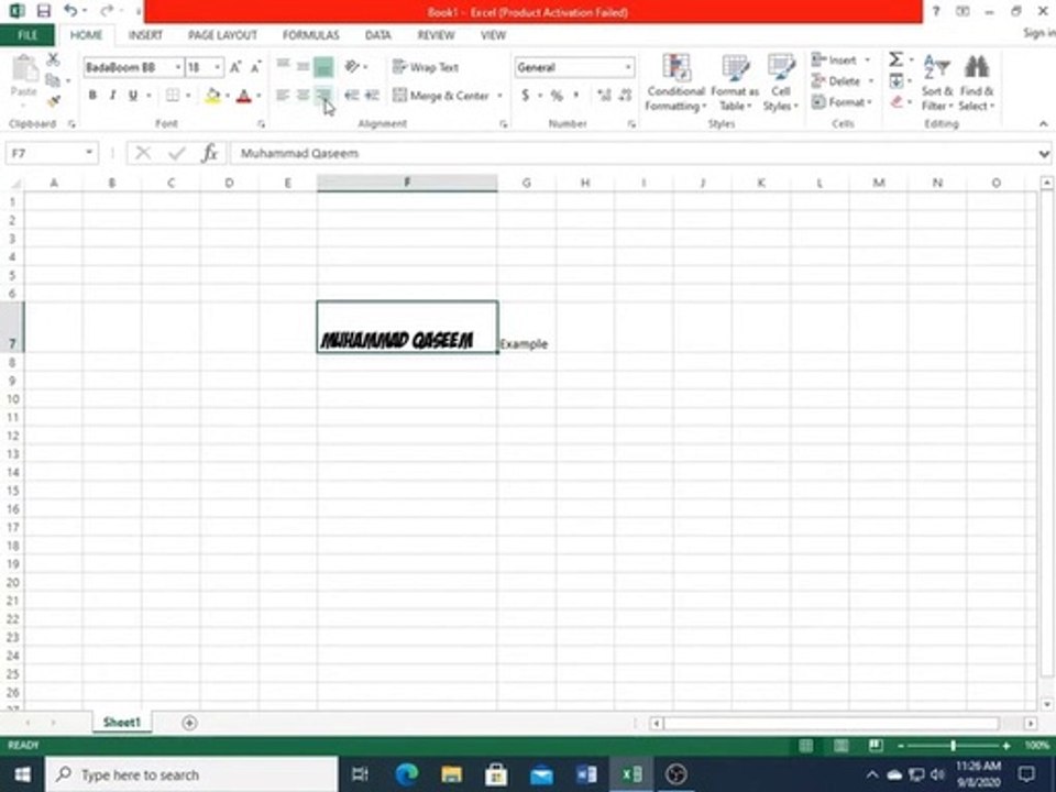 Microsoft Excel Hindi Urdu tutorials Text Inserting - class 2 _ MS EXCEL EXPERT _ Technical Buddy