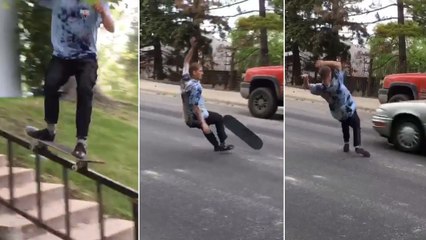 Skate : Cody Davis frôle de justesse la mort à la fin de son grind
