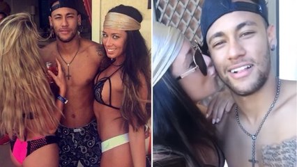 Neymar profite de ses vacances avec des femmes et du champagne à Las Vegas