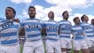 Les U20 de l'Argentine en transe durant leur hymne avant la demi-finale du Mondial de rugby