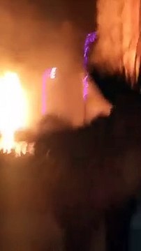 ارتفاع ألسنة اللهب بحريق غرفة غاز المرج والحماية المدنية تحاول إخماده