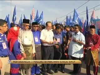 Lawan 3 penjuru di Parlimen Sungai Siput