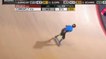 Le skateur Mitchie Brusco réalise un 1080° lors des X-Games de Barcelone