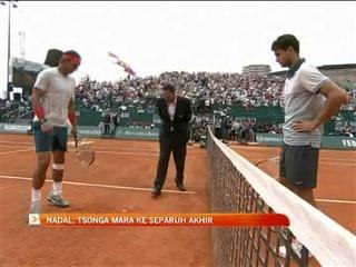 Nadal, Tsonga mara ke separuh akhir