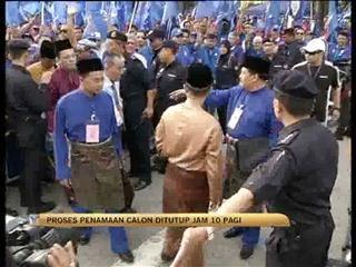 Proses penamaan calon ditutup jam 10 pagi