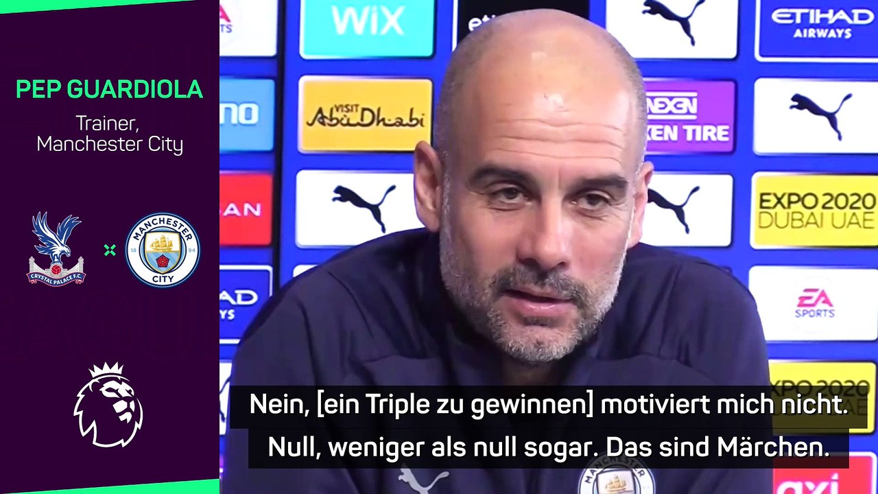 Guardiola: “Mögliches Triple motiviert mich nicht”