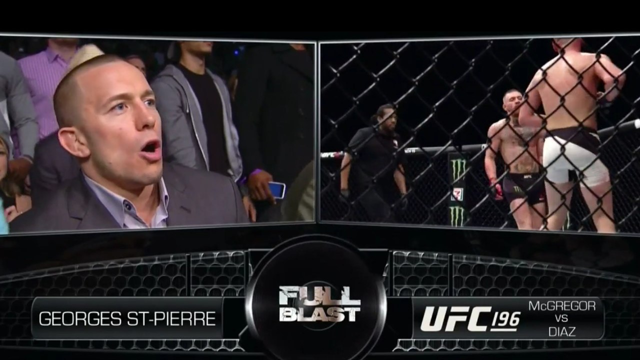 Georges St-Pierre : ses réactions pendant le combat Conor Mcgregor vs Nate Diaz