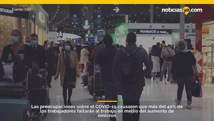 Encuesta: las preocupaciones por el Covid-19 hicieron que más de 4 de cada 10 personas faltaran al trabajo en medio del aumento de ómicron