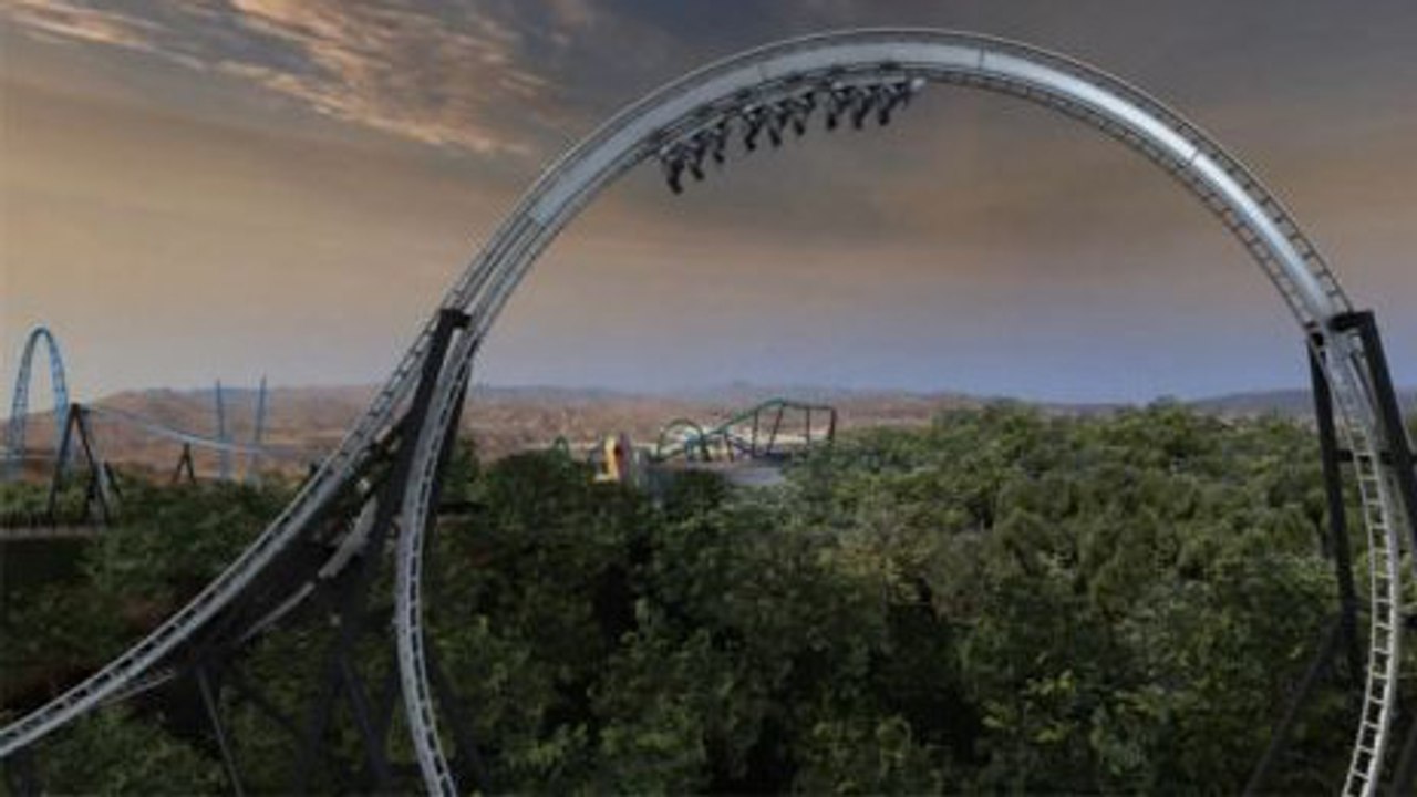Découvrez le Full Throttle, la montagne russe au looping le plus haut et le rapide du monde