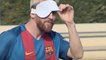 Quand Lionel Messi et les joueurs du Barça découvrent un autre football, le Cécifoot