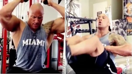 L'entraînement de machine de Dwayne "The Rock" Johnson pour les abdos