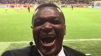 Marcel Desailly filme en direct le but de Monaco