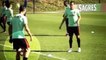 Cristiano Ronaldo tente d'apprendre un geste à Pepe avec le Portugal