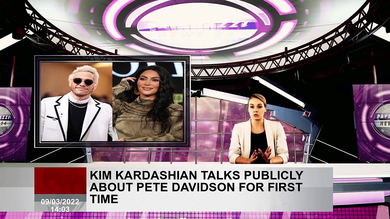 Kim Kardashian talks publicly about Pete Davidson for first time