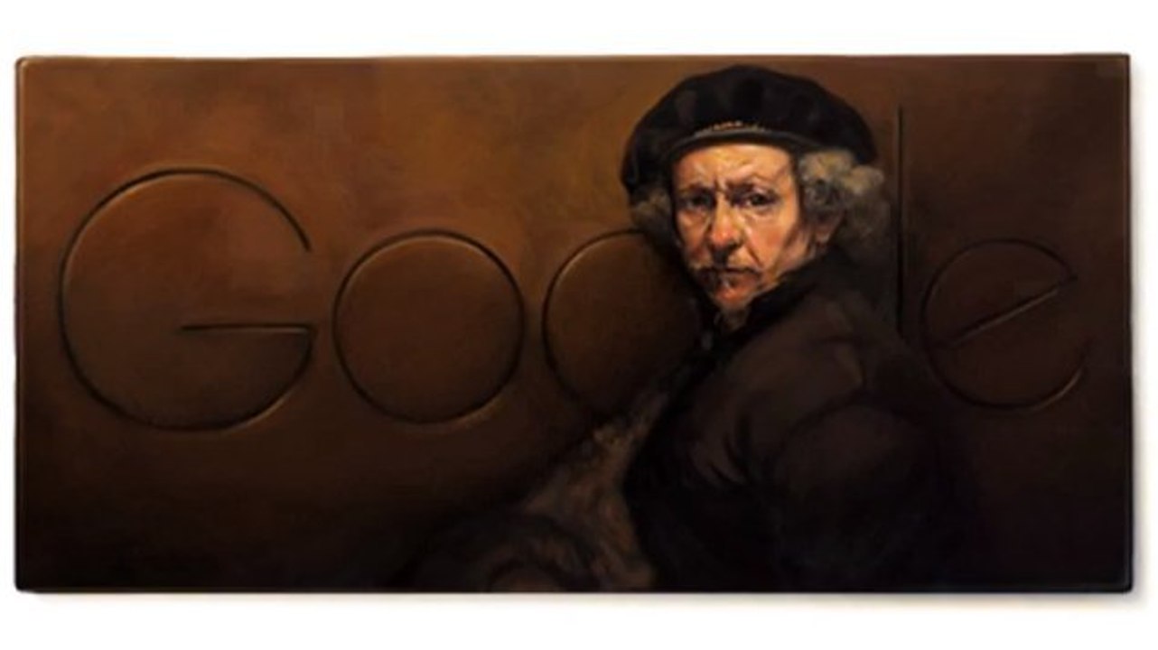Rembrandt van Rijn : Un Doodle Google pour le 407e anniversaire du peintre