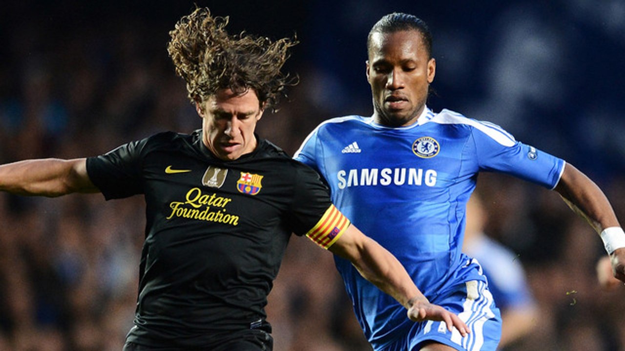 Zinedine Zidane, Arjen Robben ou Didier Drogba figure dans le 11 type des adversaires de Carles Puyol.