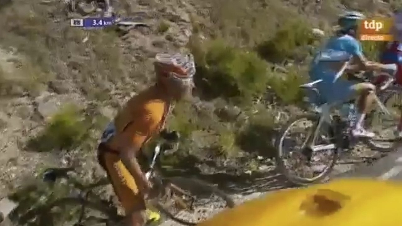 Tour de Burgos : Mikel Landa, Paolo Tiralongo et Giampaolo Caruso balayés par un hélicoptère !