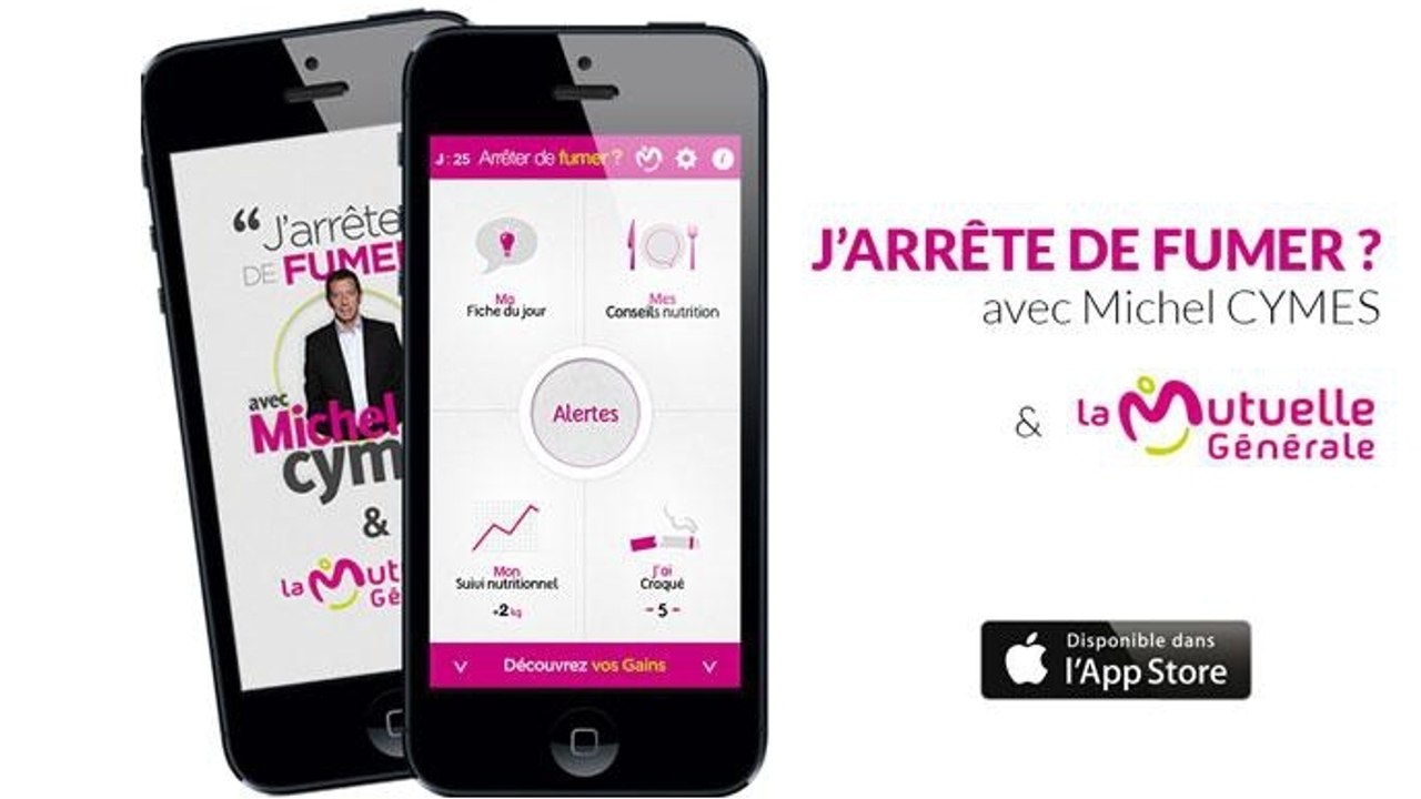 J'arrête de fumer avec Michel Cymès : l'application gratuite pour arrêter la cigarette