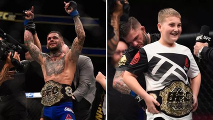 Cody Garbrandt a tenu sa promesse, il a offert sa ceinture à un enfant !