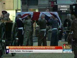 Raptai penuh upacara pengebumian Thatcher