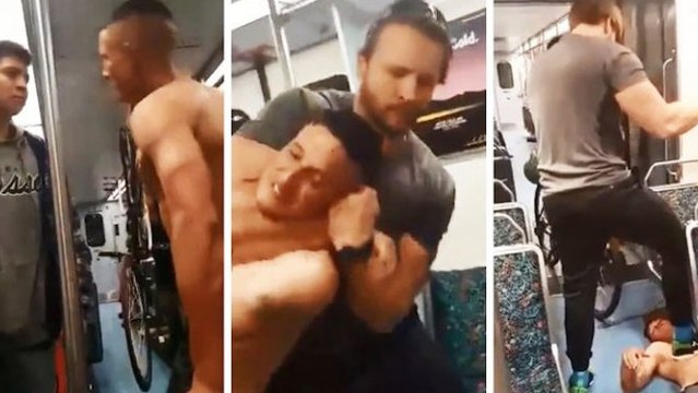 Cette brute aurait mieux fait de ne pas chercher l'embrouille dans le métro devant un spécialiste de jiu jitsu