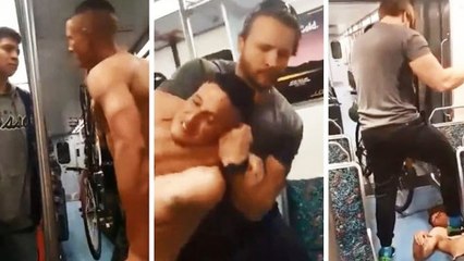 Cette brute aurait mieux fait de ne pas chercher l'embrouille dans le métro devant un spécialiste de jiu jitsu
