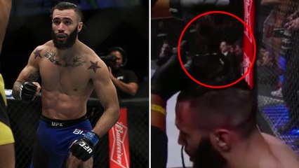 Shane Burgos devient le premier combattant à se faire couper les cheveux dans l'octogone