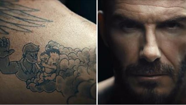 David Beckham met ses tatouages au service de l'UNICEF pour une campagne contre la violence sur les enfants
