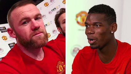 Paul Pogba défie Wayne Rooney sur FIFA 17... et lui met très cher !