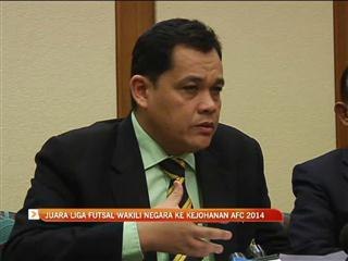 Juara liga futsal wakili negara ke AFC 2014