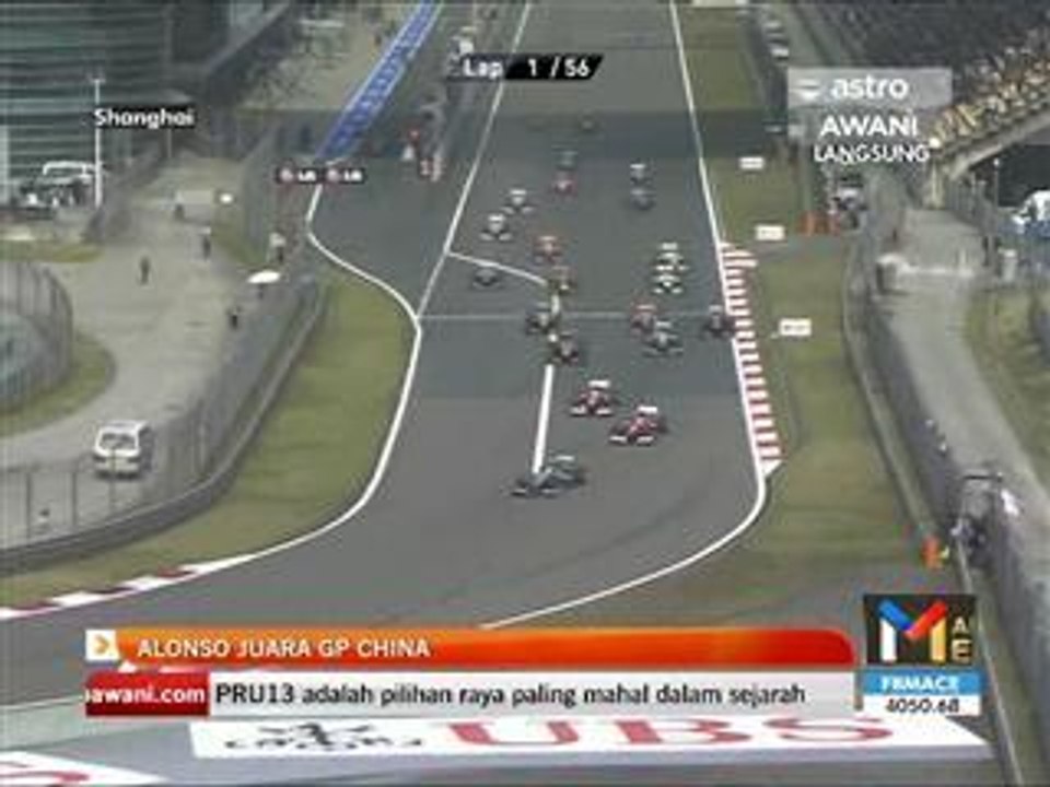 Alonso juara GP China