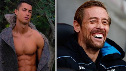 Peter Crouch chambre comme jamais Cristiano Ronaldo à propos d'une de ses photos