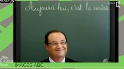 François Hollande : L'animateur Jimmy Kimmel se moque de la photo du président retirée par l'AFP