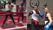 Les images des entraînements et sparring de boxe de McGregor donnent une idée de son niveau