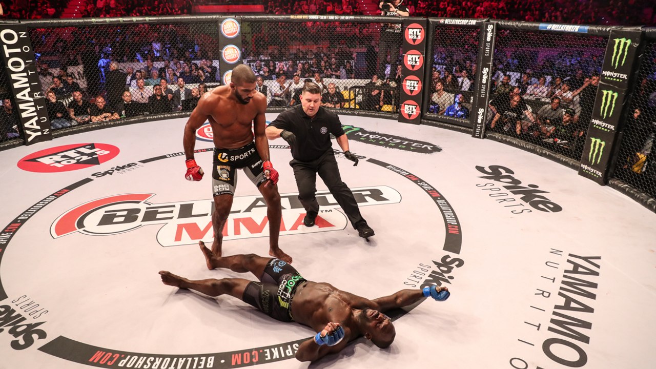 Le retour de Melvin Manhoef au Bellator 176 était attendu, Rafael Carvalho l'a bien accueilli !