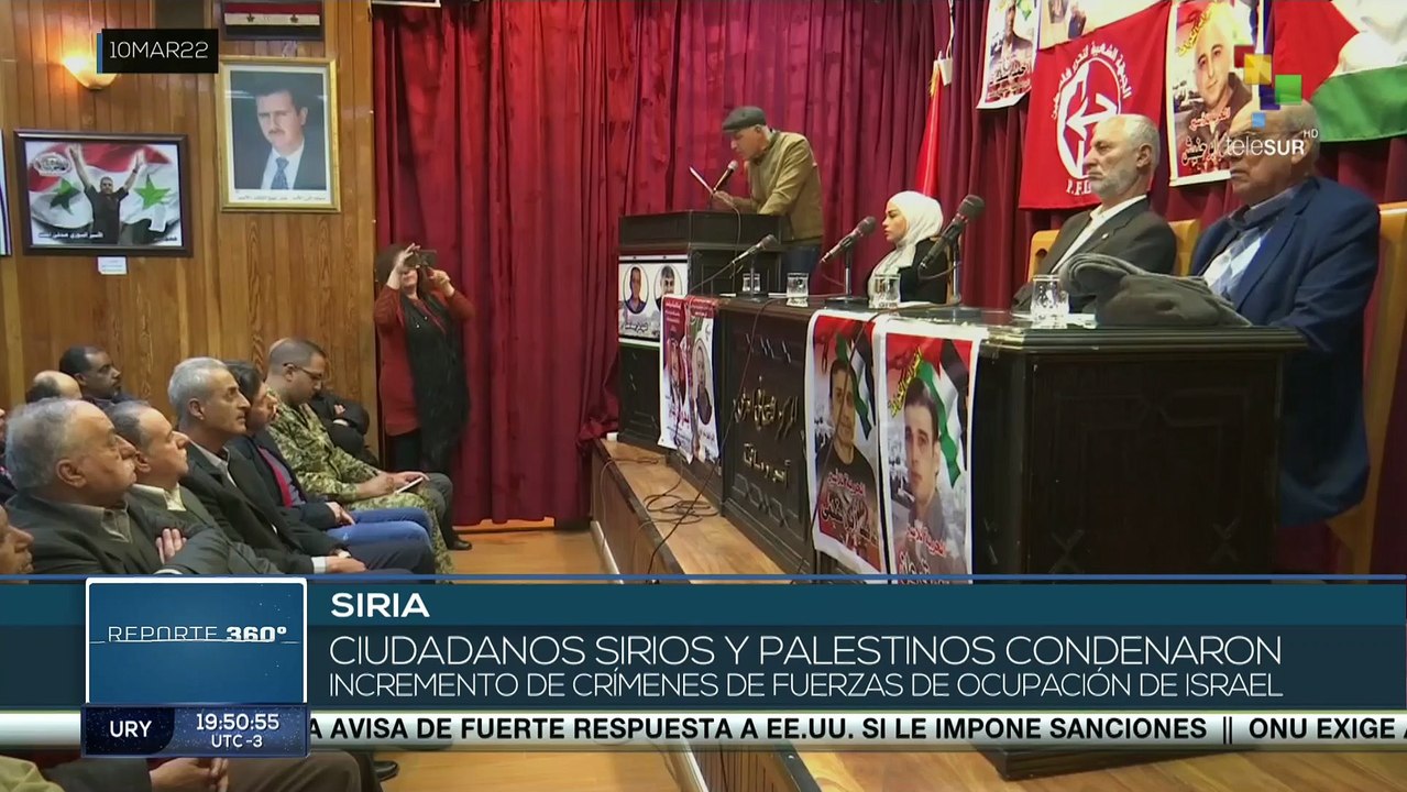 Ciudadanos sirios y palestinos denuncian crímenes de fuerzas militares israelíes