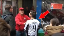 Il se promène dans les rues de Naples avec le maillot de la Juve floqué Higuain...