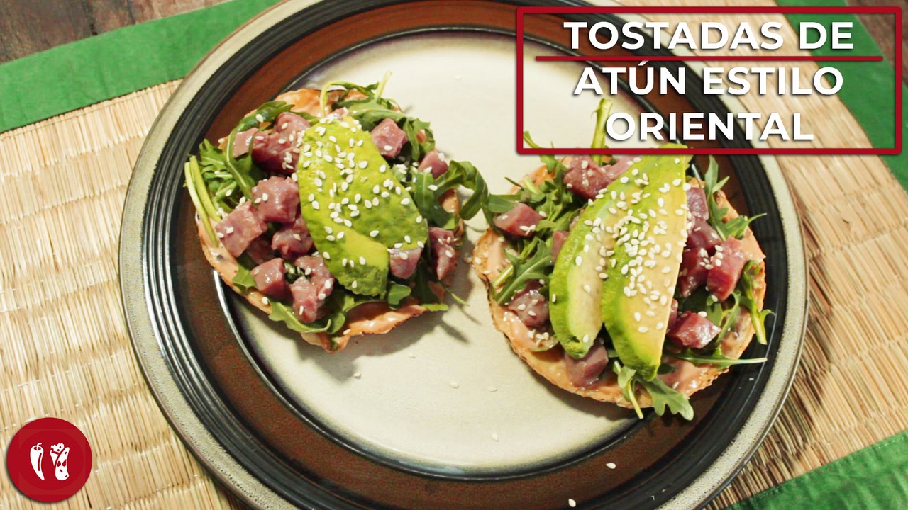 Tostadas de atún estilo oriental | Receta fácil| Directo al Paladar México